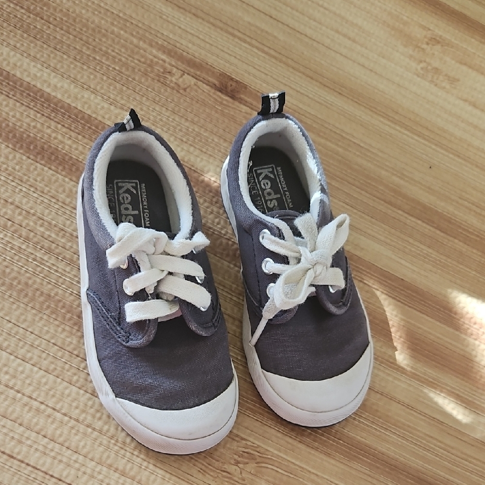 Keds Kids Graham Blue and White Sneakers
